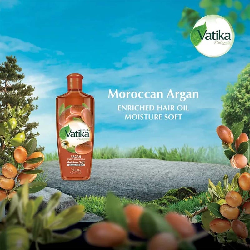 Dabur Vatika Naturals Argan Moisturising Hair Oil 300ml