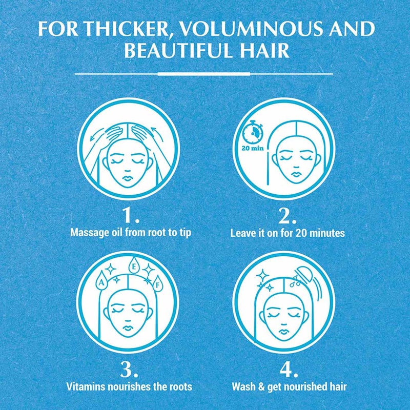 Dabur Vatika Naturals Volume & Thickness Coconut Enriched Hair Oil 300ml