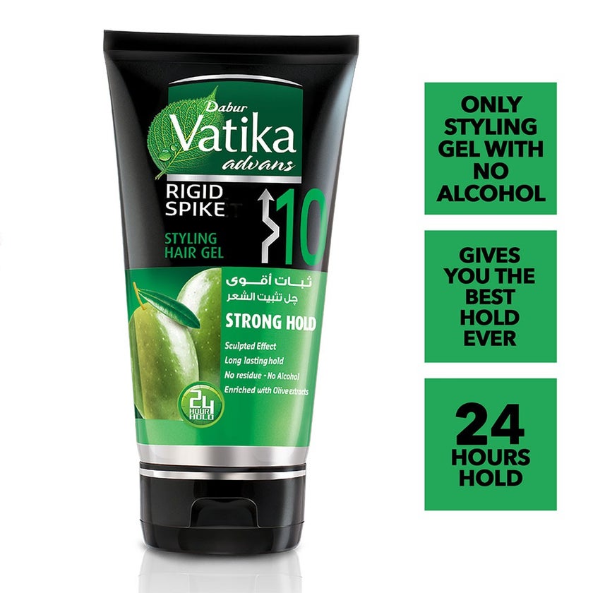 Dabur Vatika Advans Rigid Spike 10 Strong Hold Hair Styling Gel 150ml