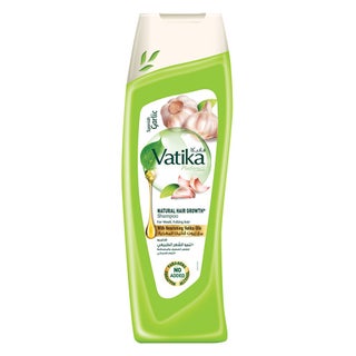 Dabur Vatika Naturals Spanish Garlic Natural Hair Growth Shampoo With Nourishing Vatika Oil For Weak, Falling Hair 400ml