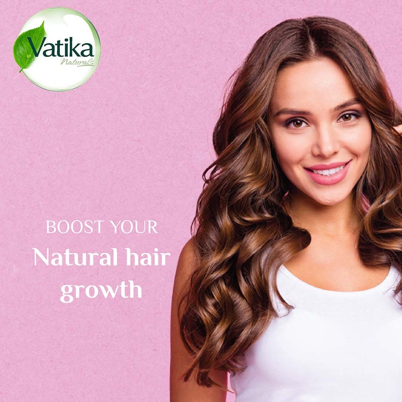 Dabur Vatika Naturals Spanish Garlic Natural Hair Growth Shampoo With Nourishing Vatika Oil For Weak, Falling Hair 400ml