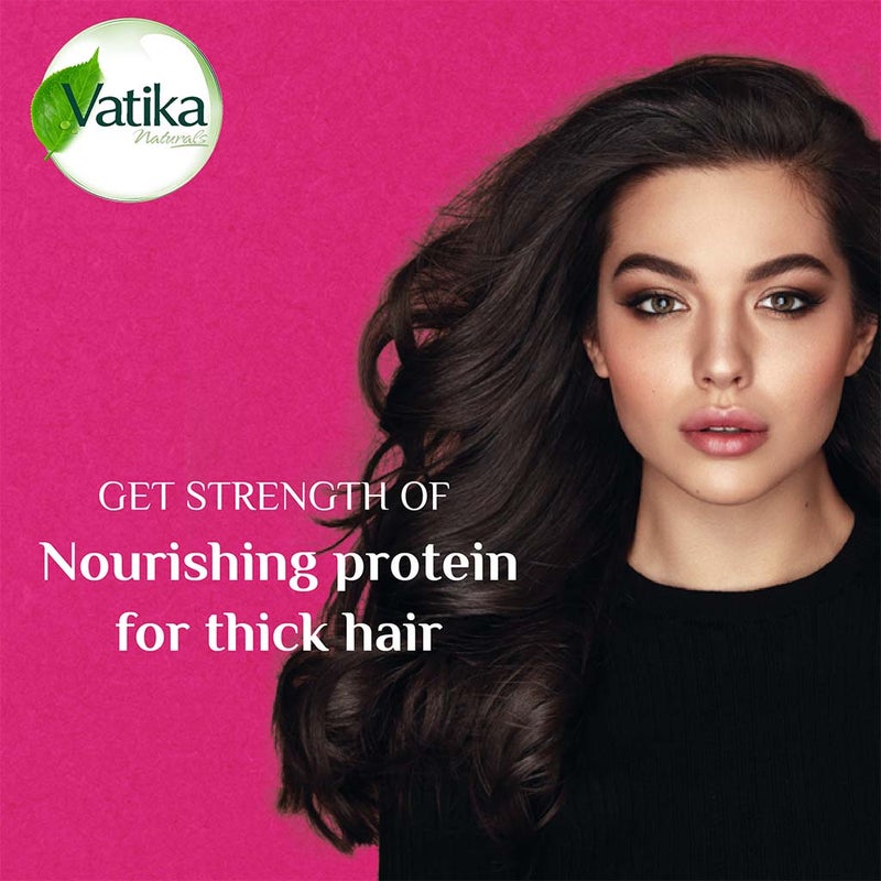 Dabur Vatika Naturals Egg Protein Nourishing Protein Shampoo With Vatika Oil For Thin, Limp Hair 400ml