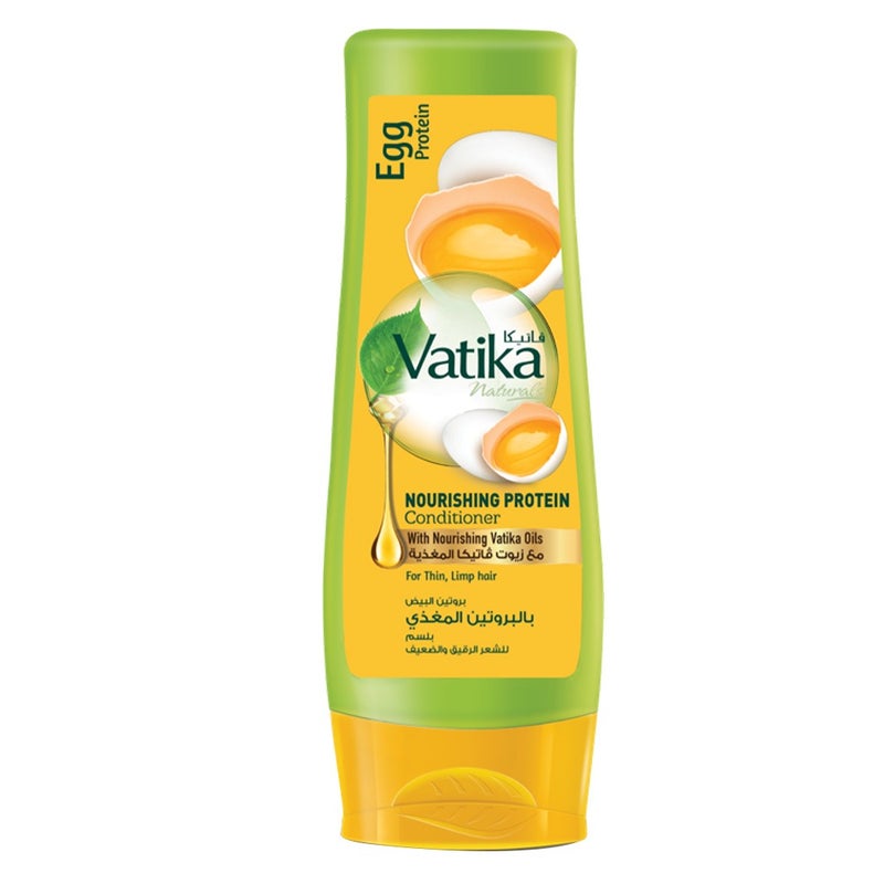 Dabur Vatika Naturals Egg Protein Nourishing Protein Conditioner With Vatika Oil For Thin, Limp Hair 400ml