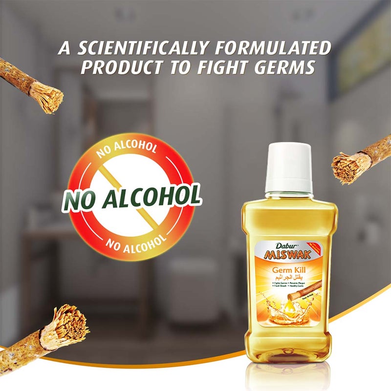 Dabur Miswak Germ Kill Mouthwash 250 mL