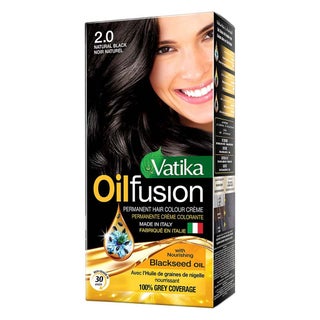 Dabur Vatika Oil Fusion Permanent Hair Color Black 108ml