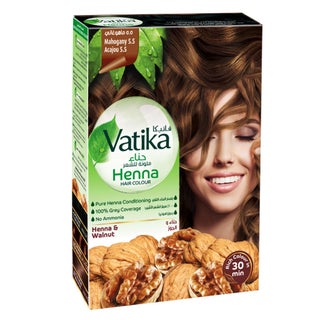 Dabur Vatika Ammonia Free Henna Hair Color 5.5 Mahogany 10g