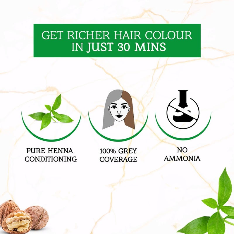 Dabur Vatika Ammonia Free Henna Hair Color 5.5 Mahogany 10g