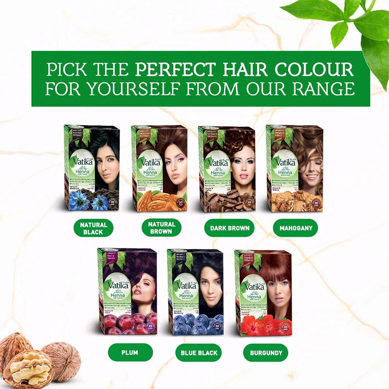 Dabur Vatika Ammonia Free Henna Hair Color 5.5 Mahogany 10g