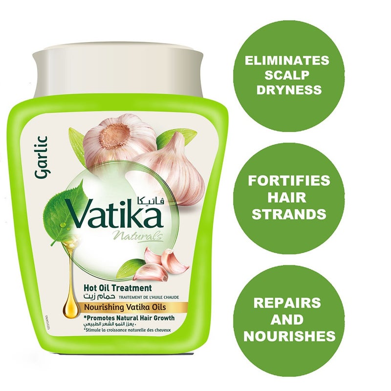 Dabur Vatika Naturals Garlic Hot Oil Treatment Cream With Nourishing Vatika Oils 1kg