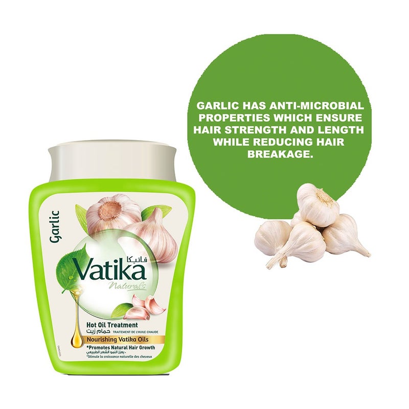 Dabur Vatika Naturals Garlic Hot Oil Treatment Cream With Nourishing Vatika Oils 1kg