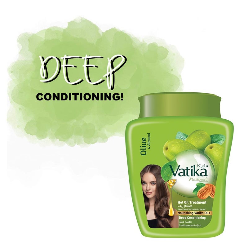 Dabur Vatika Deep Conditioning Hot Oil Treatment Cream For Dry & Dull Hair 500g