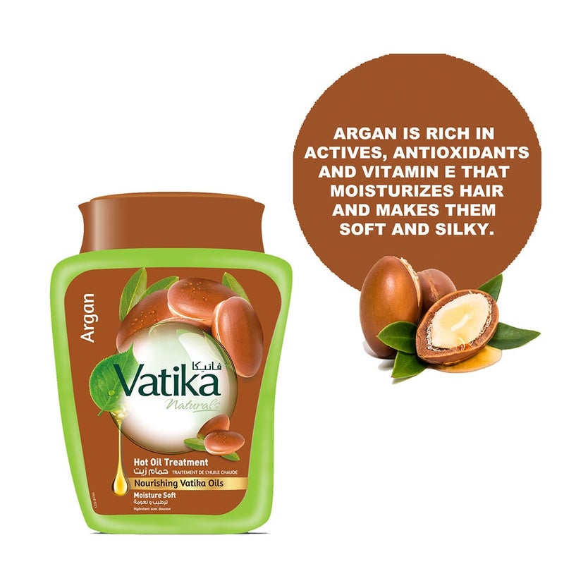 Dabur Vatika Naturals Argan Hot Oil Treatment Cream 500g