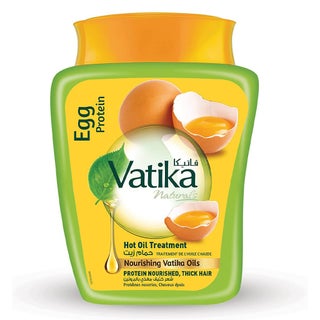 Dabur Vatika Naturals Egg Protein Hot Oil Treatment Cream For Protein Nourished, Thick Hair 1kg