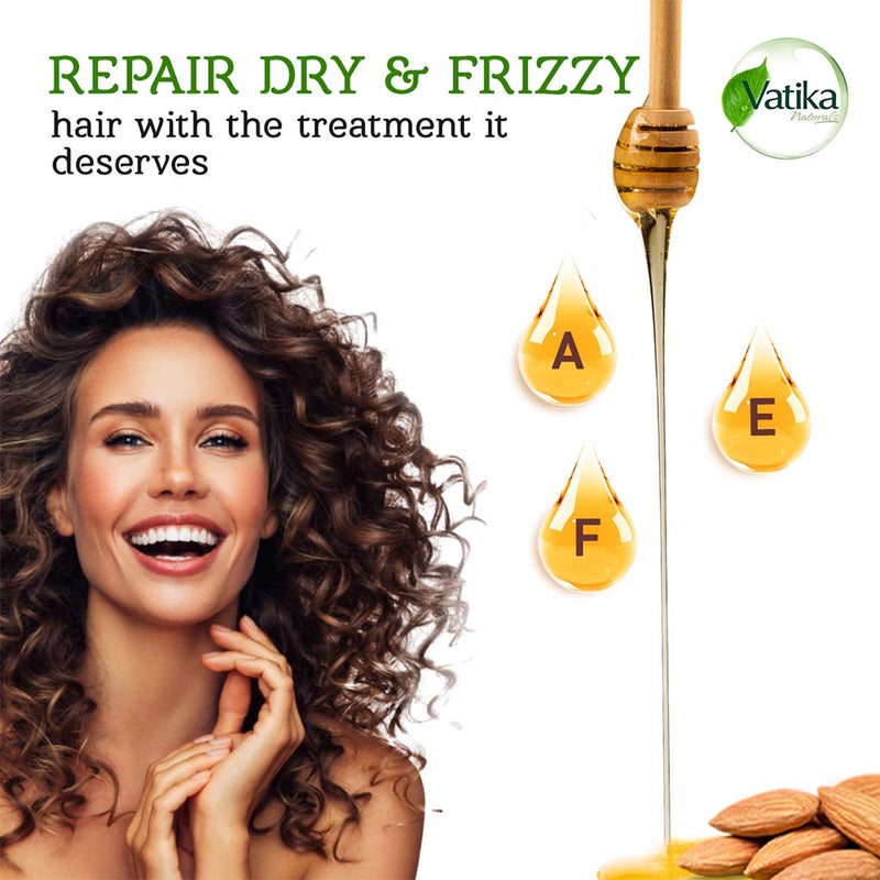 Dabur Vatika Naturals Honey & Almond Moisture Treatment Oil Replacement Cream For Dry And Frizzy Hair 200ml