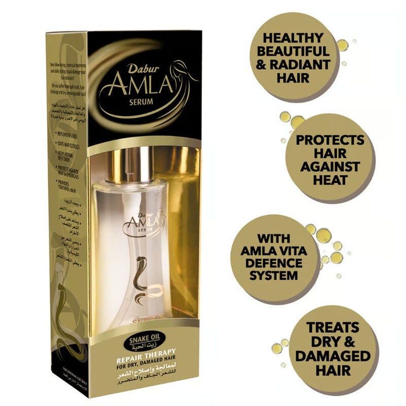 Dabur Amla Snake Oil Repair Therapy Hair Serum For Dry, Damaged Hair 50ml