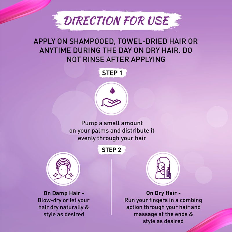 Dabur Vatika Naturals Frizz Control Hair Serum For Saloon Like Shine 47ml
