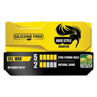 Dabur Vatika Hair Style Undercut Xtra Strong Hold Natural Shine Silicone-Free Gel Wax 150ml