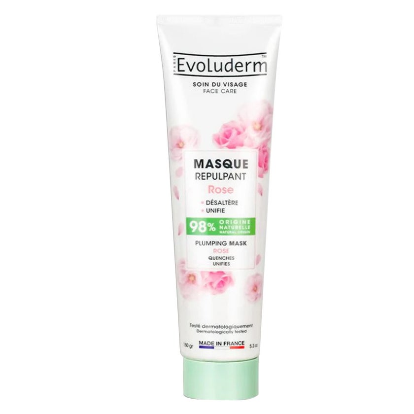 Evoluderm Gift Beauty Box - PROMO PACK of EvoludermToning Lotion 250ml, Rose Plumping Face Mask 150g, Nourishing Day Cream 50ml, Moisturizing Rose Hand Cream 30ml