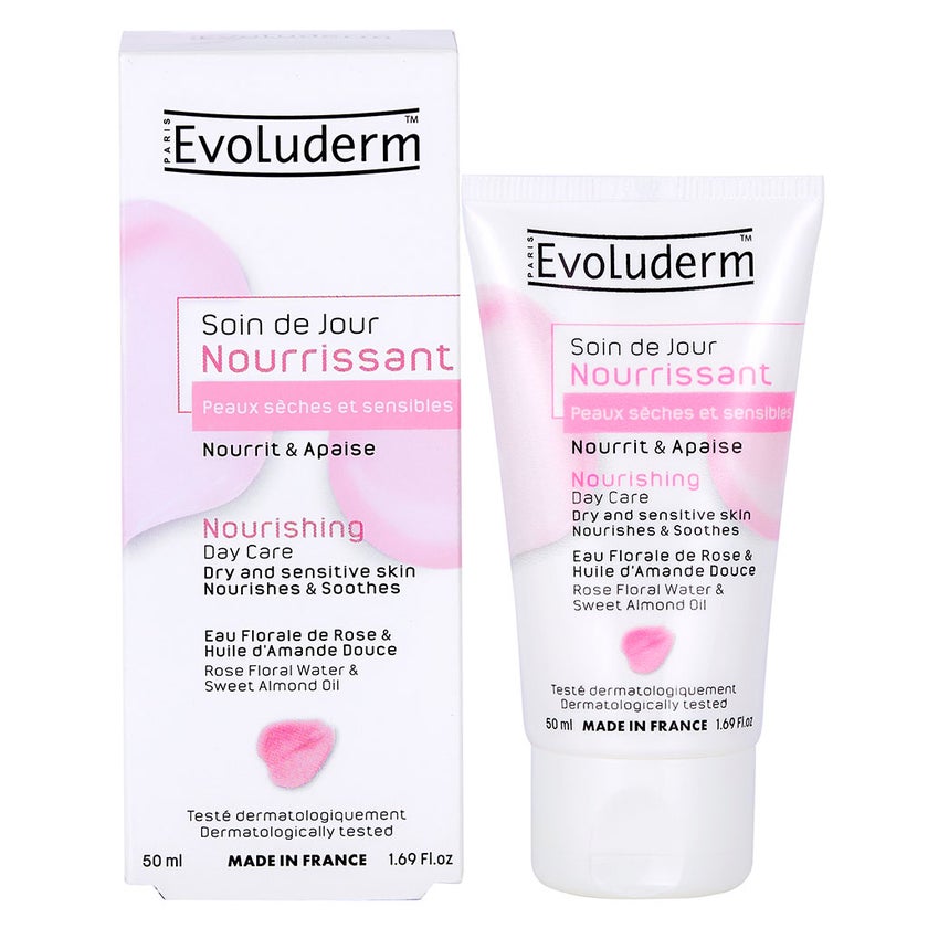 Evoluderm Gift Beauty Box - PROMO PACK of EvoludermToning Lotion 250ml, Rose Plumping Face Mask 150g, Nourishing Day Cream 50ml, Moisturizing Rose Hand Cream 30ml