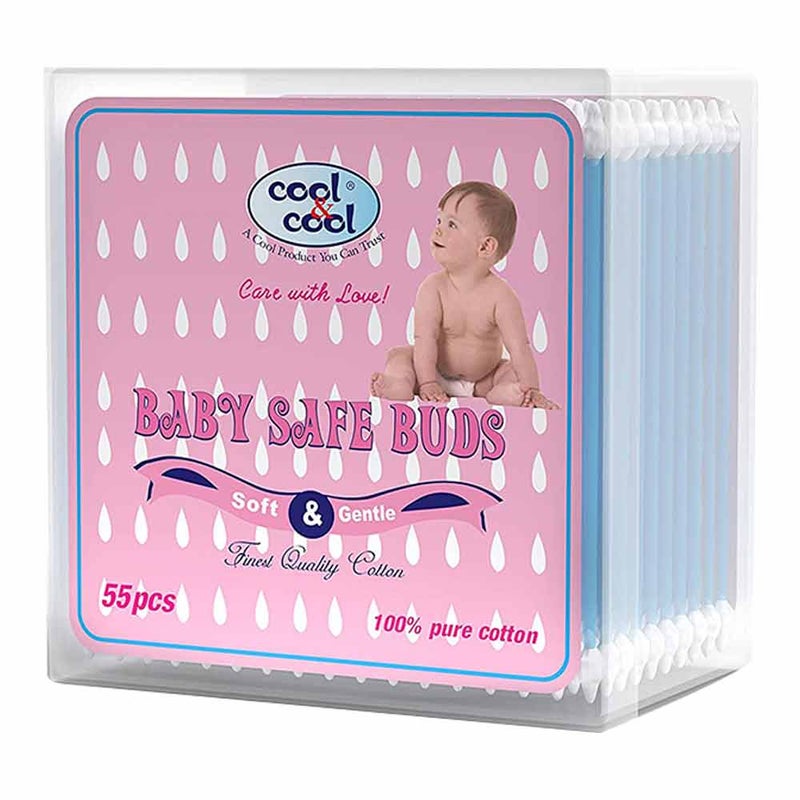 Cool & Cool Baby Safe Cotton Buds 55's