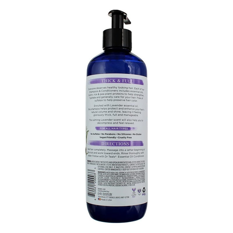 Dr Teal's Lavender Essential Oil Shampoo 473 mL