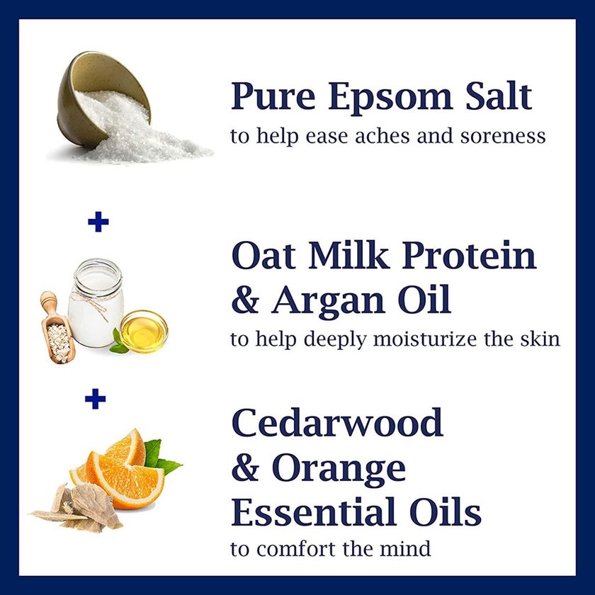 Dr Teal's Pure Epsom Salt Soaking Solution Oat Milk, Argan Oil & Essential Oil 1036g
