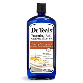 Dr Teal's Foaming Bath With Pure Epsom Salt With Oat Milk And Argan Oil & Essential Oil 1000 mL