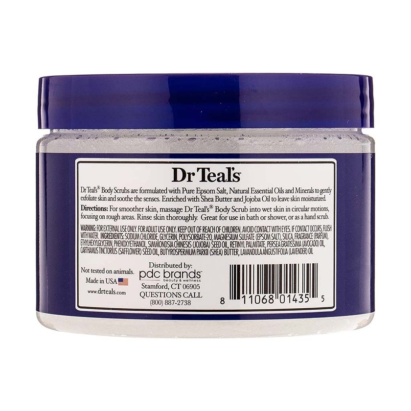 Dr Teal's Exfoliate & Renew Epsom Salt Body Scrub With Lavender 454g