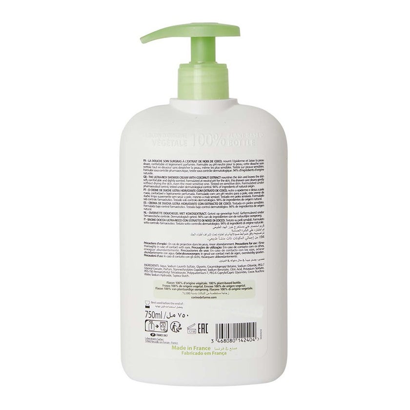 Corine De Farme Ultra Rich Coconut Extract Shower Cream 750ml