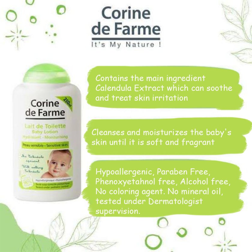 Corine De Farme Baby Moisturizing Lotion 250ml