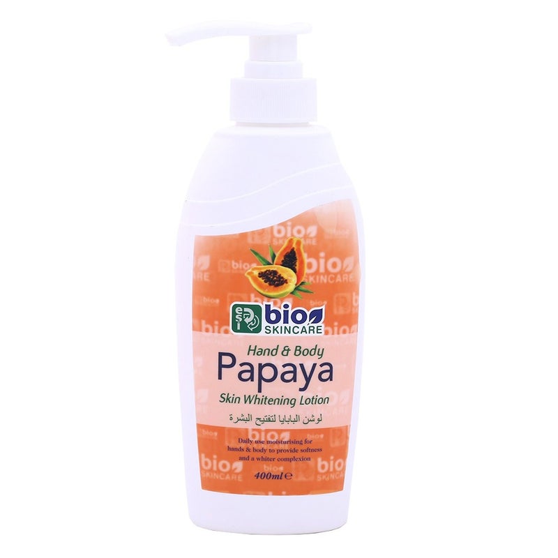 Bio Skincare Papaya Hand And Body Skin Whitening Lotion 400 mL