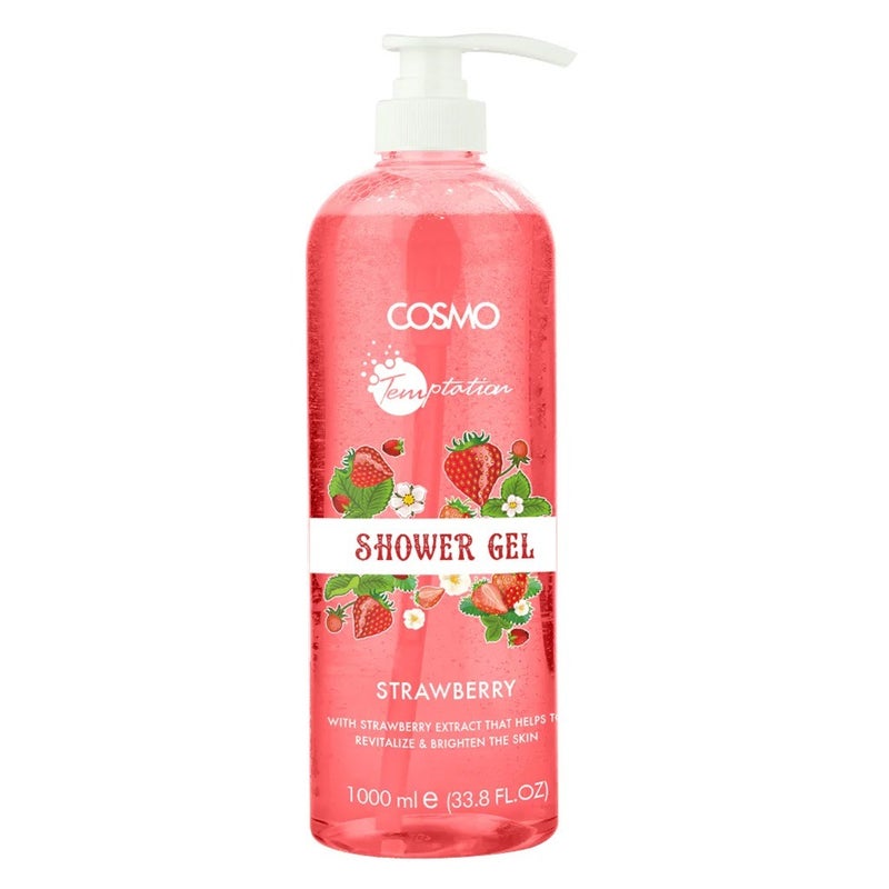Cosmo Temptation Shower Gel Strawberry 1000 mL