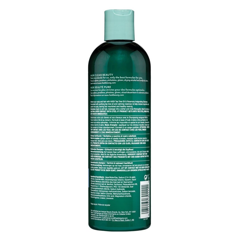 Hask Tea Tree Oil And Rosemary Invigorating Shampoo 355ml