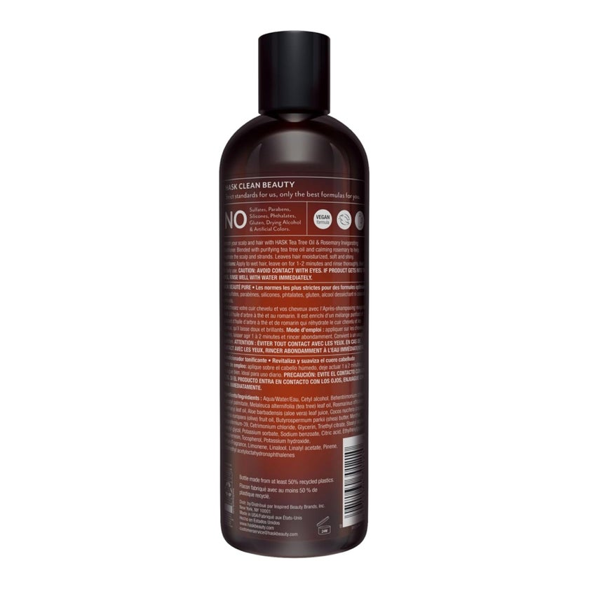Hask Tea Tree Oil And Rosemary Invigorating Conditioner 355ml