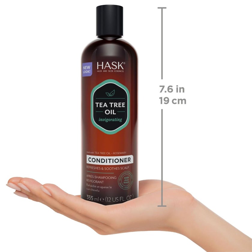 Hask Tea Tree Oil And Rosemary Invigorating Conditioner 355ml