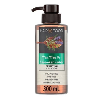 Hair Food Sulfate & Dye Free Purifying Treatment Shampoo With Tea Tree And Lavender Water 300ml