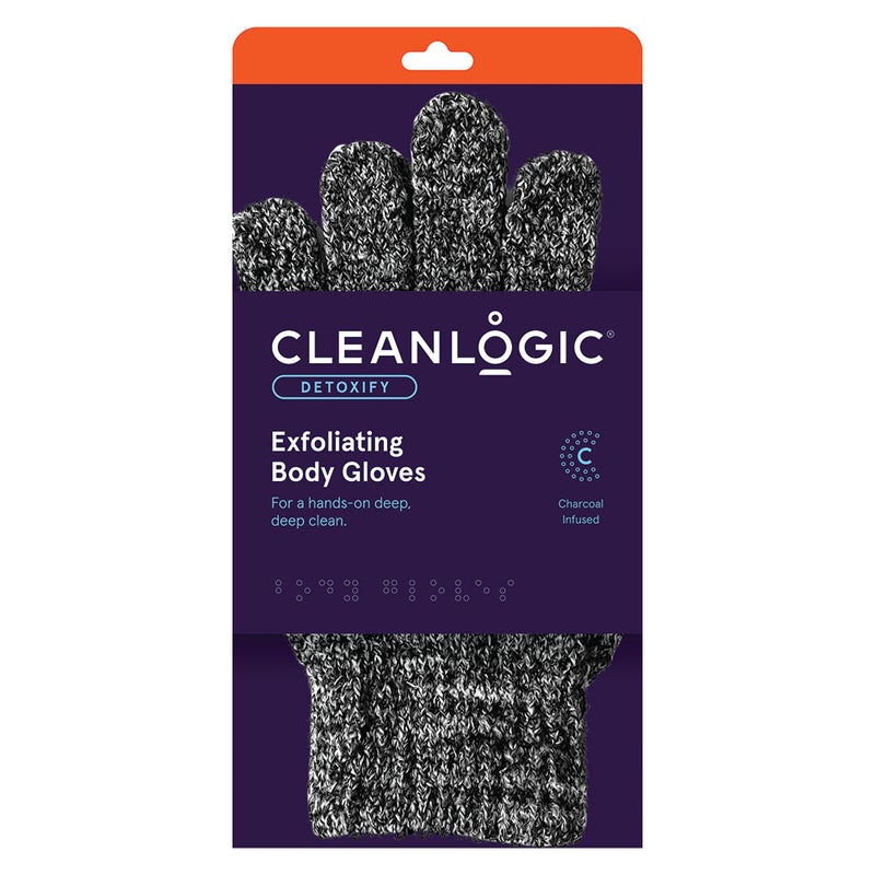 Cleanlogic Detoxify Exfoliating Body Gloves CLCH-218-48