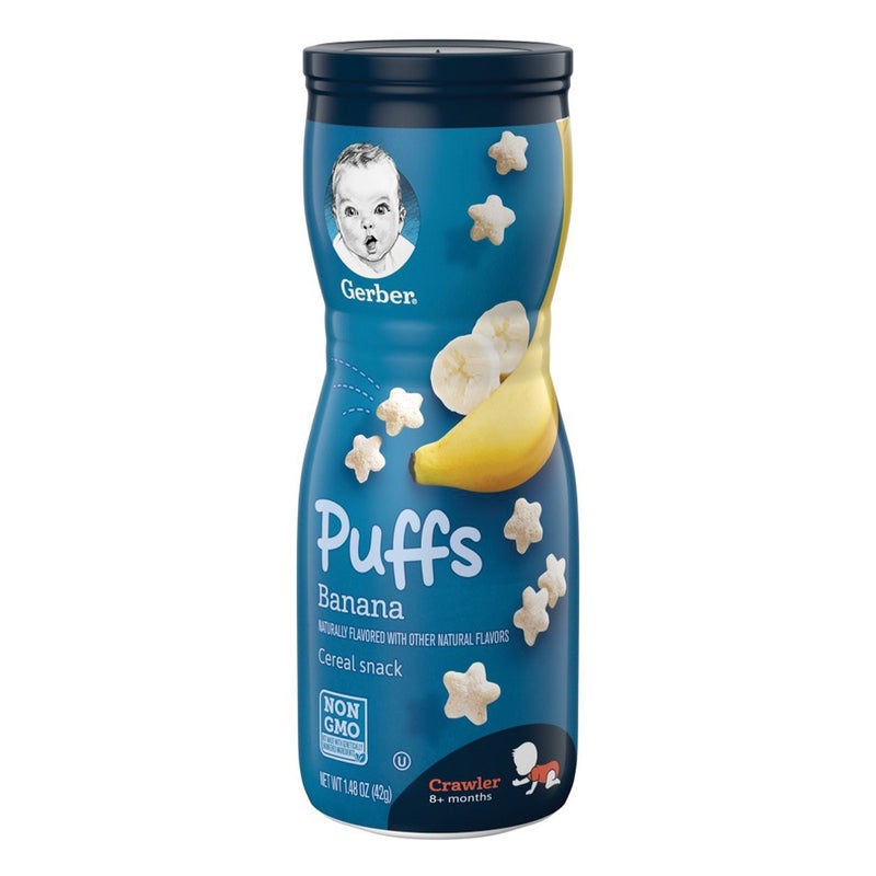 Gerber Puffs 8+ Months Crawler Banana Puffed Cereal Snack 42 g