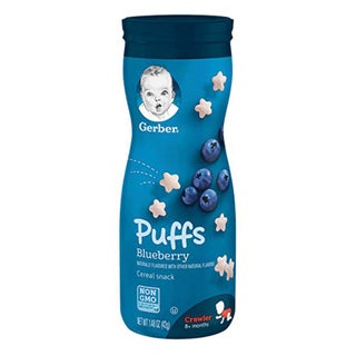 Gerber Puffs 8+ Months Crawler Blueberry Puffed Grain Snack 42 g