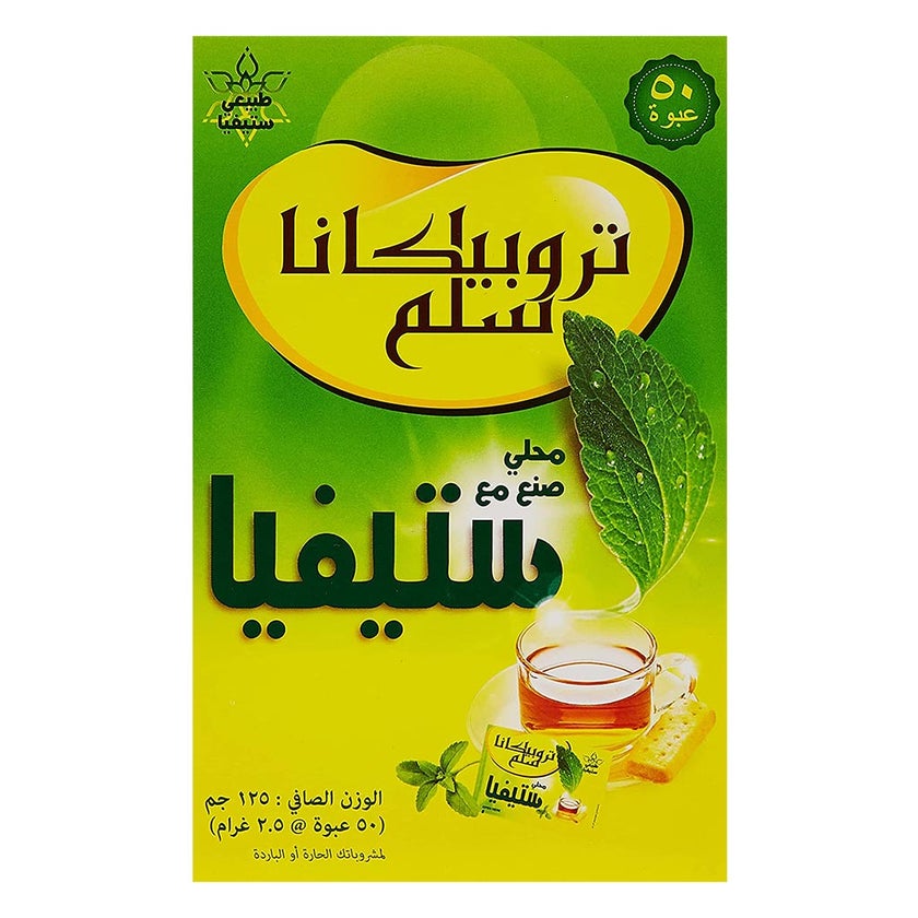 Tropicana Slim Made With Stevia Sweetener Sachets 2.5g, Pack of 50's