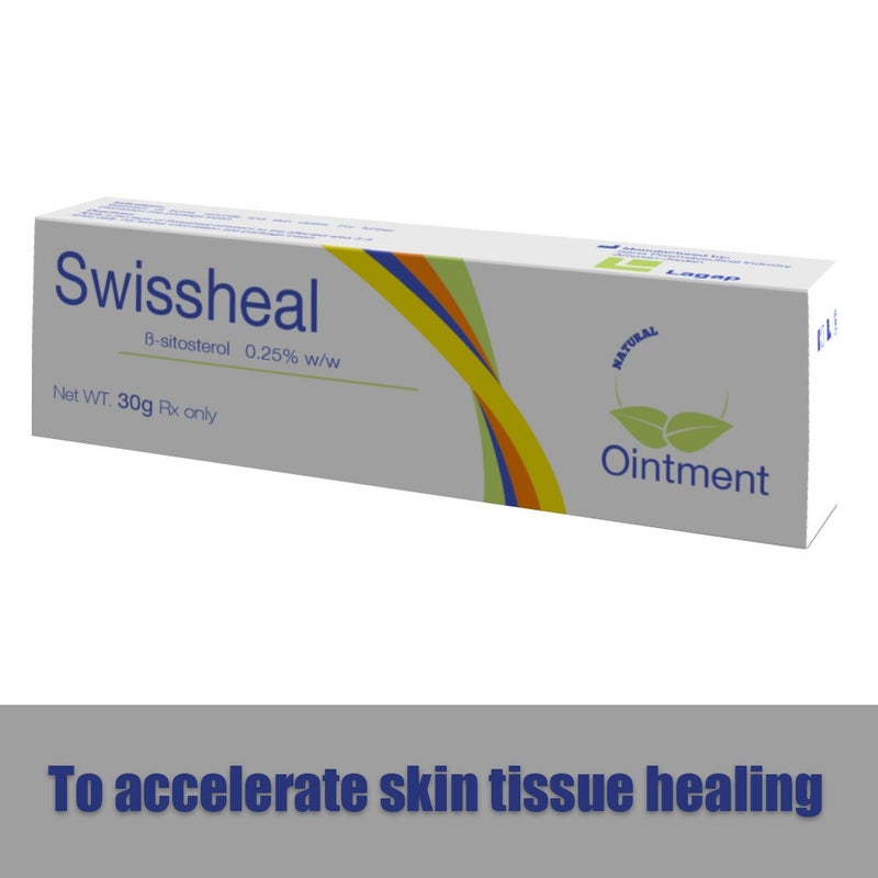 Swissheal 0.25% Topical Skin Ointment for Burns & Wounds 30g