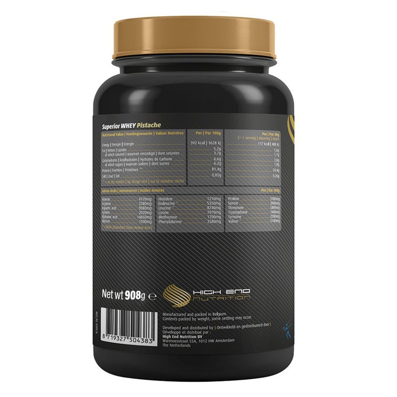 High End Nutrition Superior Whey Pistache Powder 908 g