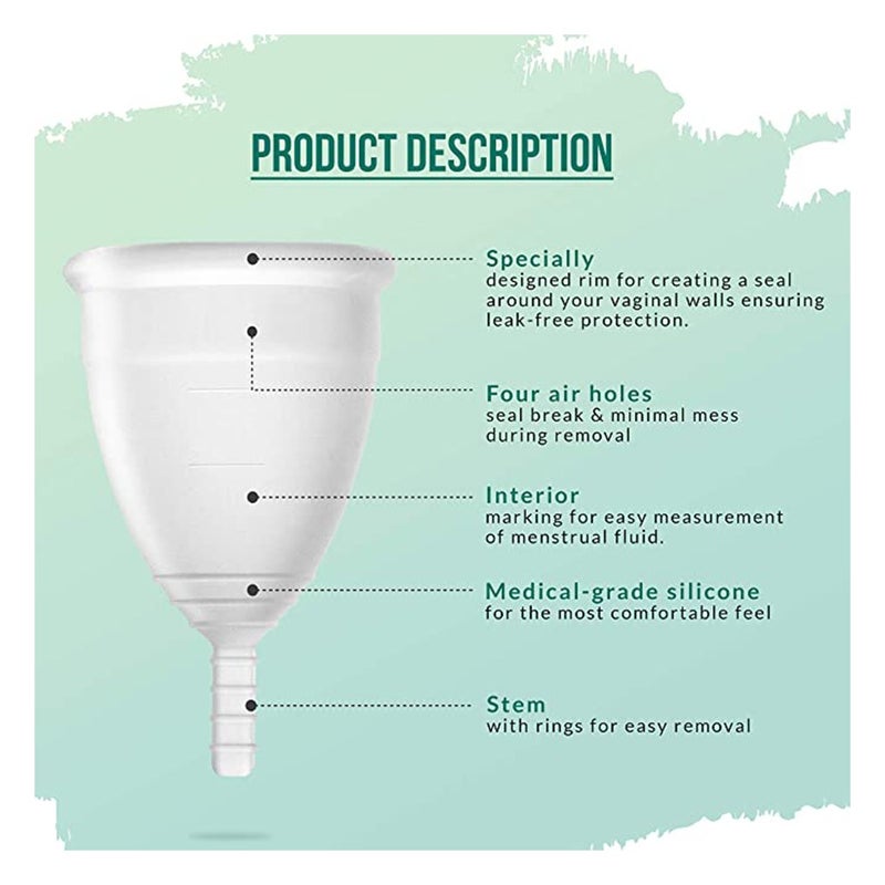 Sirona Reusable Menstrual Cup With Pouch Small 1's