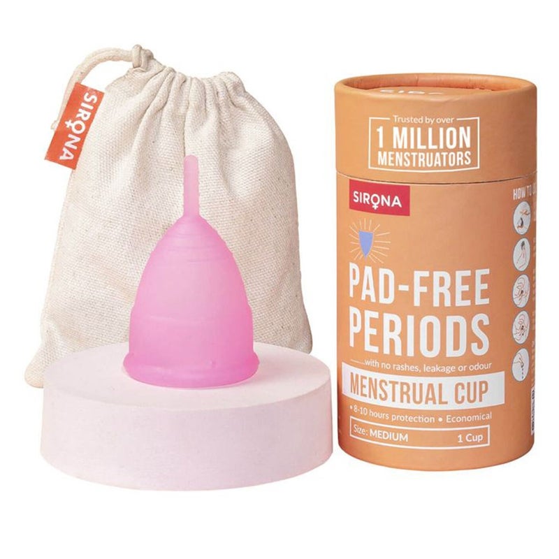 Sirona Reusable Menstrual Cup With Pouch Medium 1's