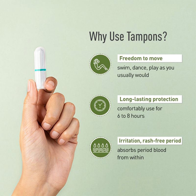 Sirona 100% Organic Cotton Tampons Regular Flow 18's