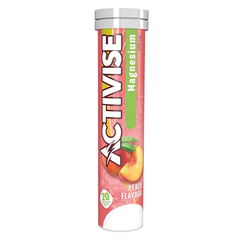 Activise Magnesium 200mg Effervescent Tablets, Peach Flavor, Pack of 20's
