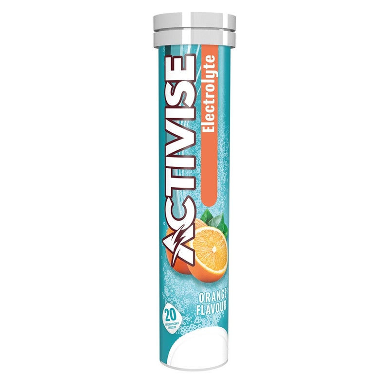 Activise Electrolytes Effervescent Tablets, Orange Flavor, Pack of 20's