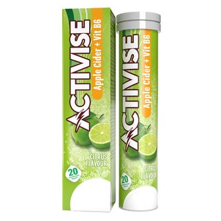 Activise Apple Cider Vinegar plus Vitamin B6 Effervescent Tablets, Citrus Flavor, Pack of 20's