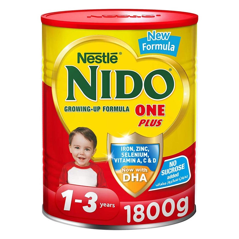 Nestle NIDO Stage 1+ Toddlers Milk Formula For 1 To 3 Years 1800g