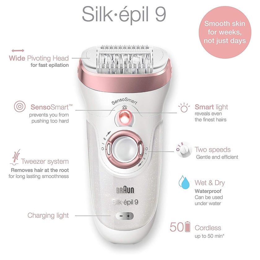 Braun Silk Epil 9 Wet & Dry Epilator SE9538